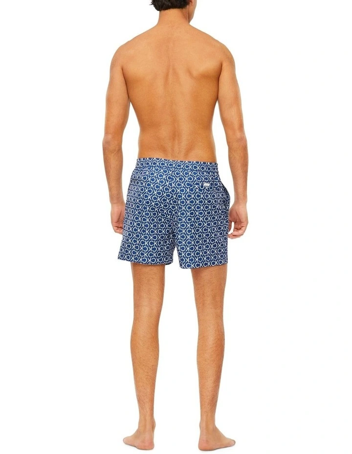 Best Sale π Calvin Klein Core Solids Iconic Logo Medium Swimshort In Blue/White π 3 Best Sale π Calvin Klein Core Solids Iconic Logo Medium Swimshort In Blue/White π - Image 3