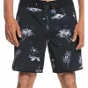 Best Sale ❤️ Quiksilver Surfsilk Scallop 18" Boardshort In Black 🛒