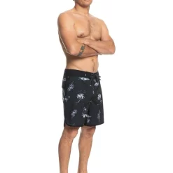Best Sale ❤️ Quiksilver Surfsilk Scallop 18" Boardshort In Black 🛒 -KSCY Shop unnamed file 477