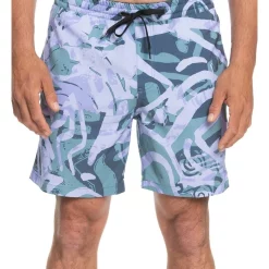 New 😀 Quiksilver Volley 17" Boardshort In Majolica Blue 🔔