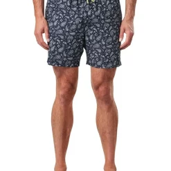 Cheapest ✔️ Gazman Paisley Swim Short In Navy 🔔