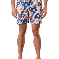 Budget 👍 Gazman Hibiscus Swim Short In Orange 😍