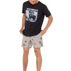 Best reviews of 💯 Rusty Smoke House Elastic Boardshort In Natural 👍 -KSCY Shop unnamed file 507