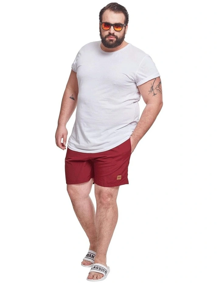Buy ๐ Urban Classics Block Swim Shorts In Cherry ๐งจ 2 Buy ๐ Urban Classics Block Swim Shorts In Cherry ๐งจ - Image 2