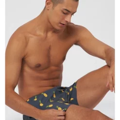 Outlet 😉 Eubi Signature Swim Shorts In Grey 🔔 -KSCY Shop unnamed file 573