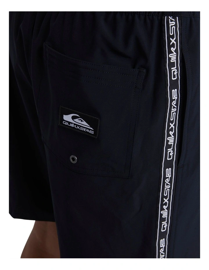 Cheap 😍 Stab X Quiksilver Volley 17" Shorts In Black ⌛ 5 Cheap 😍 Stab X Quiksilver Volley 17" Shorts In Black ⌛ - Image 5