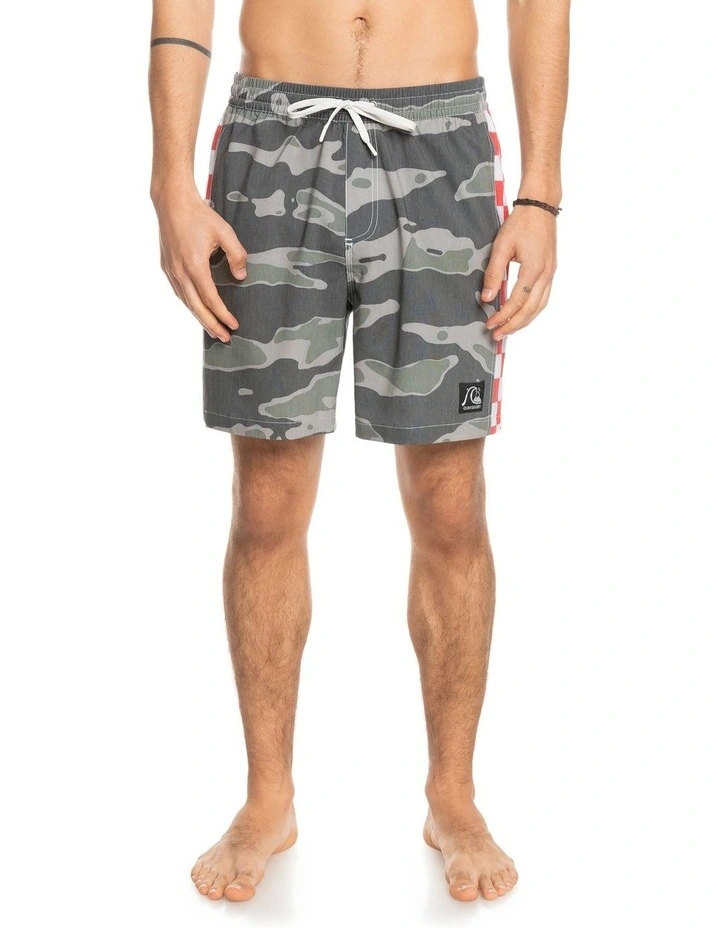 Outlet ⌛ Quiksilver Original Arch 17" Swim Shorts In Multi ❤️ 1 Outlet ⌛ Quiksilver Original Arch 17" Swim Shorts In Multi ❤️