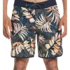 Promo 🧨 Quiksilver Surfsilk Scallop 18" Boardshort In Peach Whip 🔔