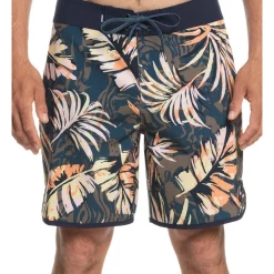 Promo 🧨 Quiksilver Surfsilk Scallop 18" Boardshort In Peach Whip 🔔