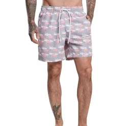 Cheapest 🎉 Urban Classics Flamingo Pattern Swim Shorts In Purple 🔔