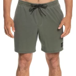 Coupon 💯 Quiksilver Mongrel Stretch Volley 17" Boardshort In Grape Leaf 🤩