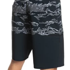 Best Pirce 🛒 Quiksilver Surfsilk Five 0 19" Boardshort In Black 👏 -KSCY Shop unnamed file 944